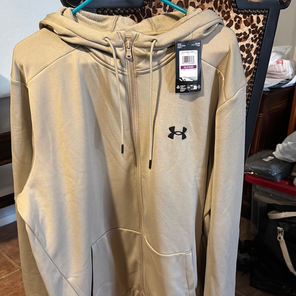 Under Armour Beige Full-Zip Jacket